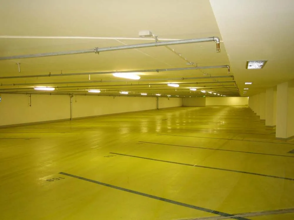 Beschichtete Parkdecks der Zentralgarage Passau